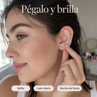 Semillas Auriculares 2 Estilos - Flor de Aleación y Cristal, 10 Piezas
